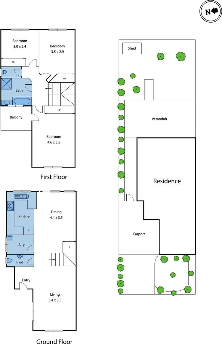 Floorplan of Homely house listing, 6 Lana Way, Maribyrnong VIC 3032