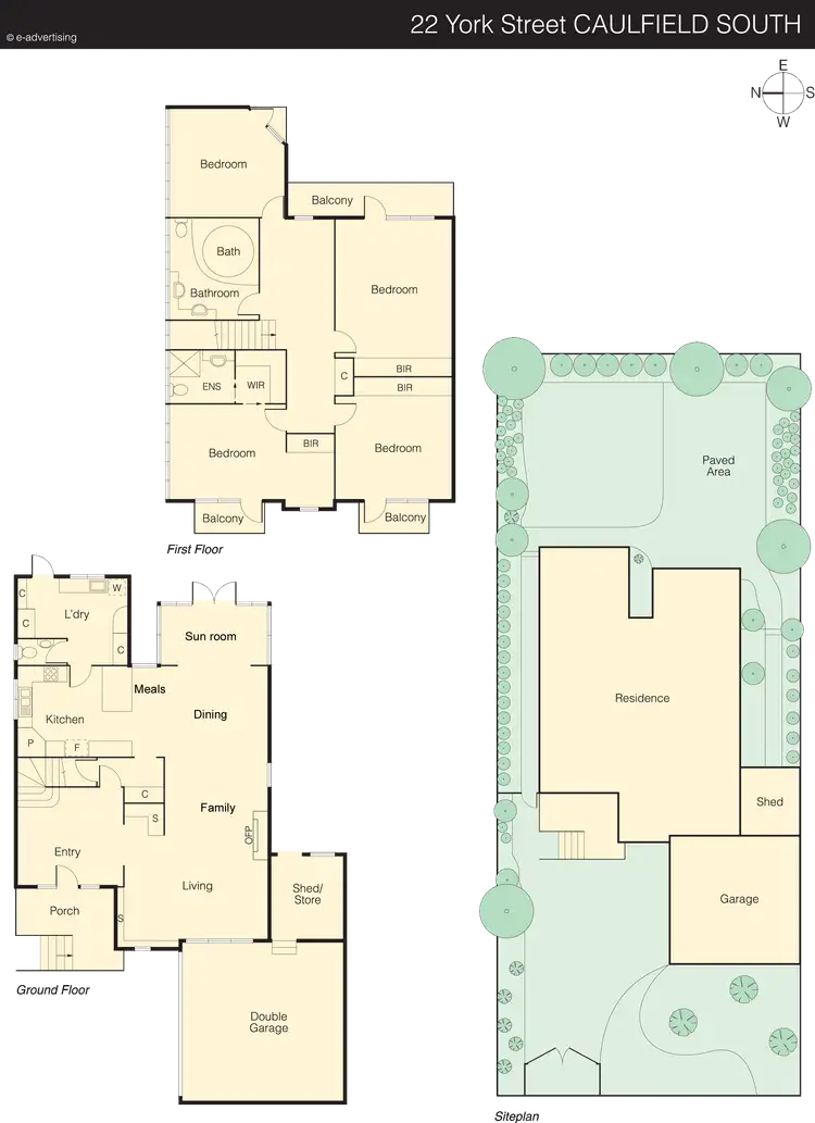 Floorplan of Homely house listing, 22 York Street, Caulfield South VIC 3162