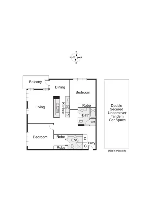 Floorplan of Homely apartment listing, 53/39 Esplanade East, Port Melbourne VIC 3207