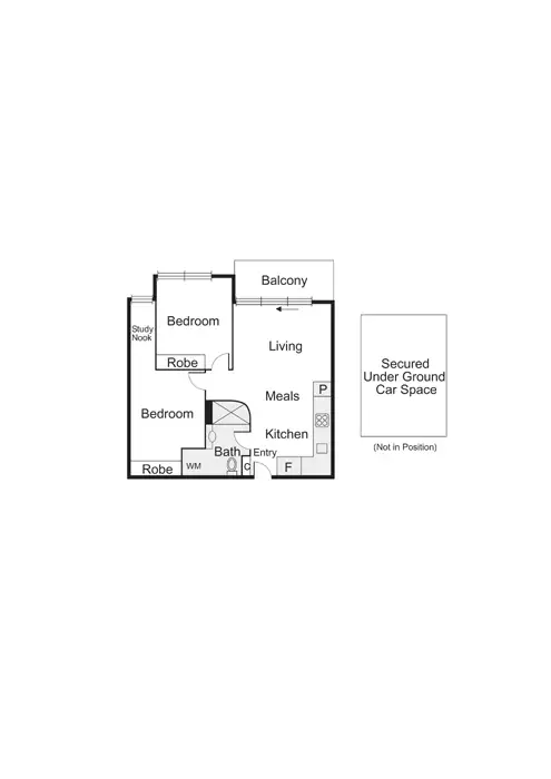 Floorplan of Homely apartment listing, 1015/101 Bay Street, Port Melbourne VIC 3207