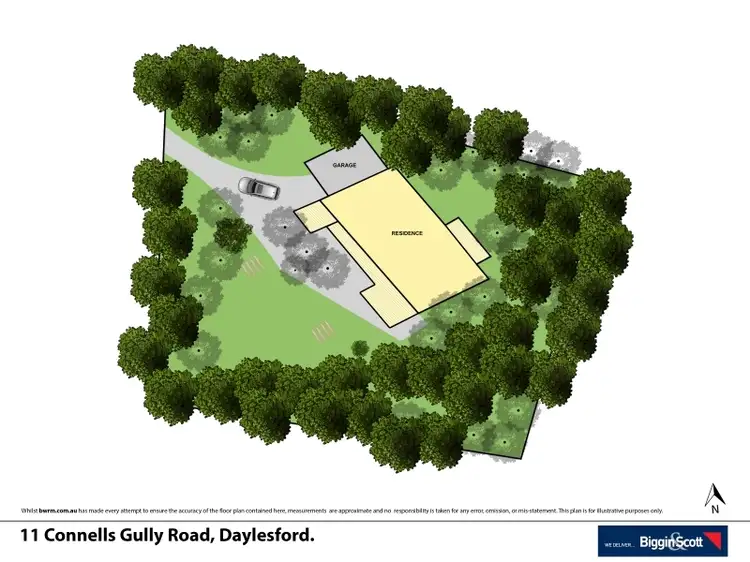 Floorplan of Homely house listing, 11 Connells Gully Road, Daylesford VIC 3460