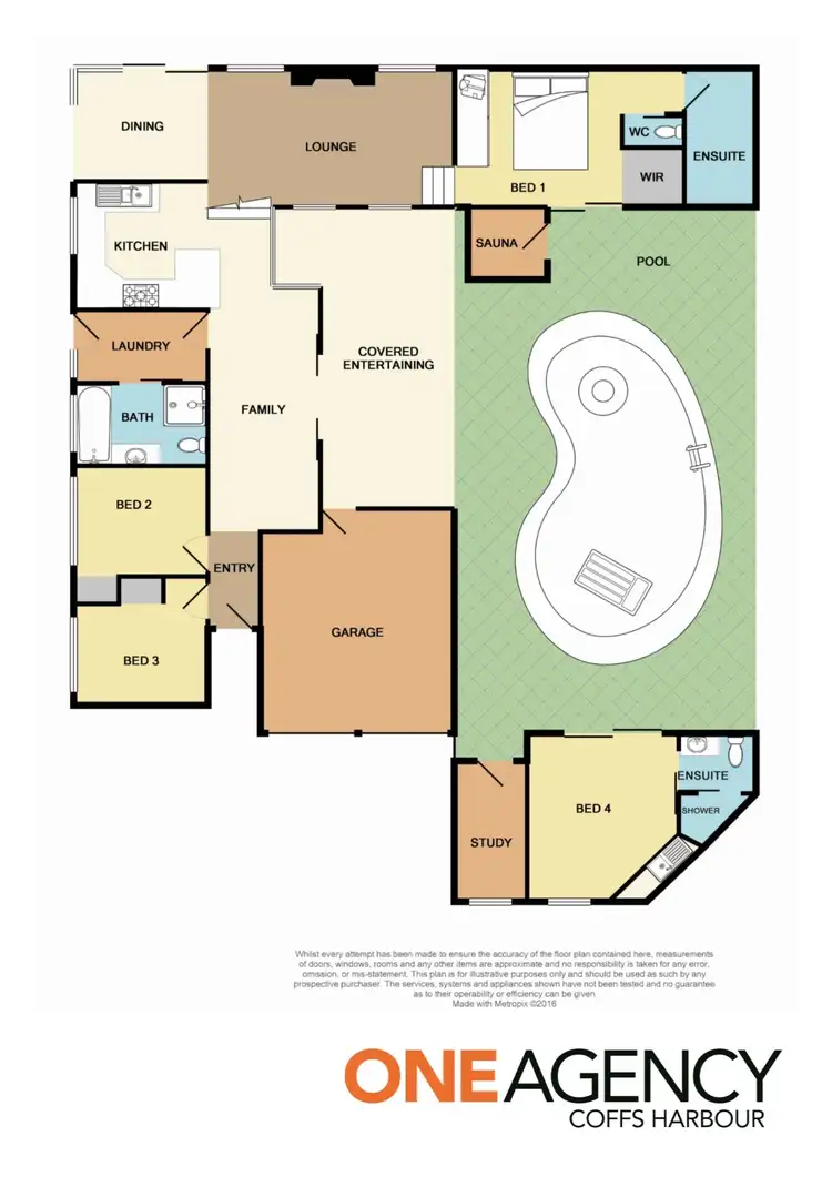 Floorplan of Homely house listing, 5 Clipper Court, Coffs Harbour NSW 2450