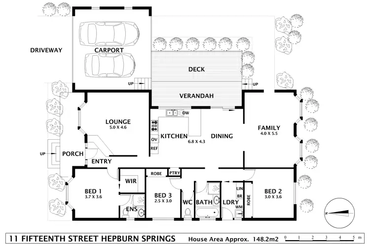 Floorplan of Homely house listing, 11 Fifteenth Street, Hepburn VIC 3461