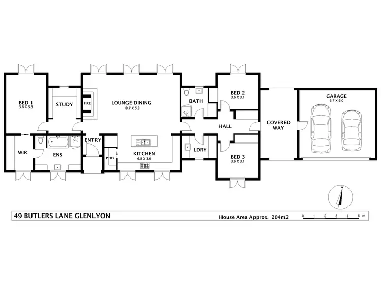 Floorplan of Homely house listing, 49 Butlers Lane, Daylesford VIC 3460