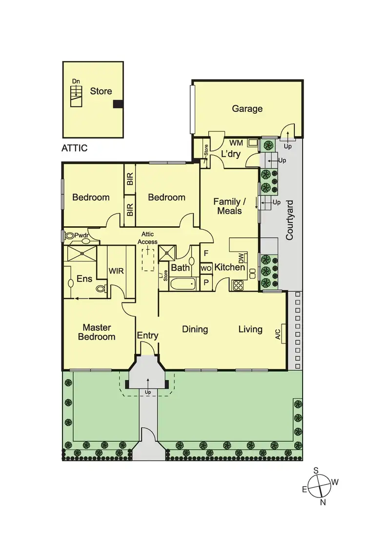 Floorplan of Homely unit listing, 1/245 Alma Road, St Kilda East VIC 3183