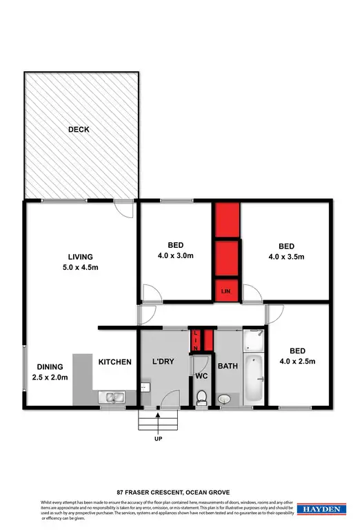 Floorplan of Homely house listing, 87 Fraser Crescent, Ocean Grove VIC 3226