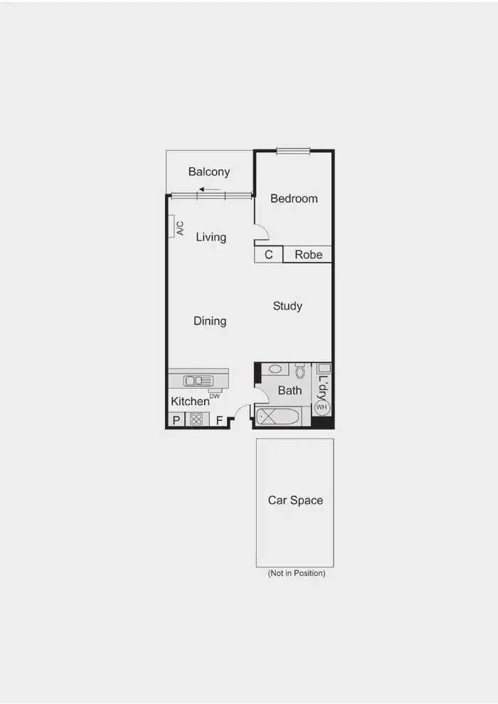 Floorplan of Homely apartment listing, 505/57 Bay Street, Port Melbourne VIC 3207