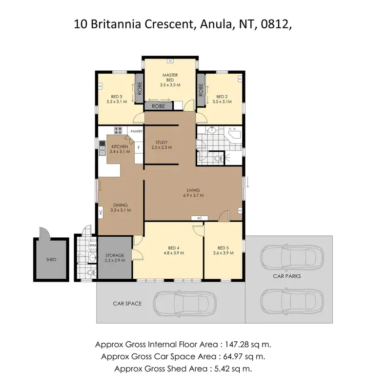 Floorplan of Homely house listing, 10 Britannia Crescent, Anula NT 812