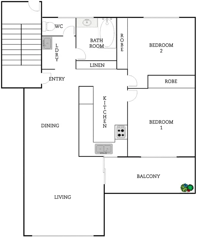 Floorplan of Homely unit listing, 36/10 Wilkins Street, Mawson ACT 2607
