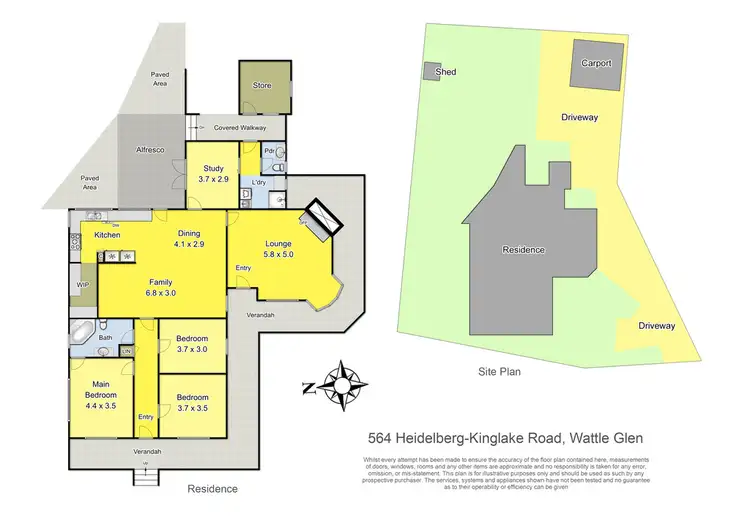 Floorplan of Homely house listing, 564 Heidelberg Kinglake Road, Wattle Glen VIC 3096