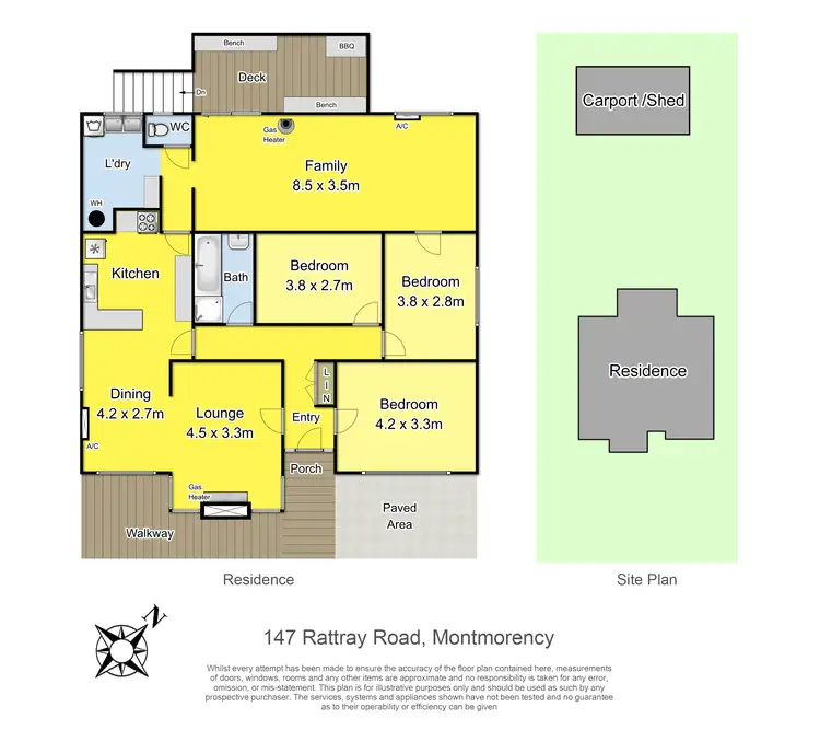 Floorplan of Homely house listing, 147 Rattray Road, Montmorency VIC 3094