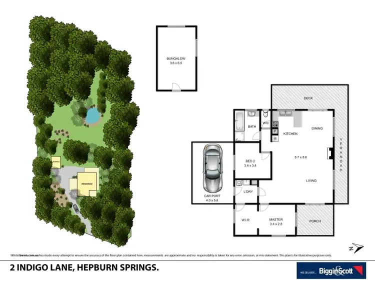 Floorplan of Homely house listing, 2 Indigo Lane, Hepburn Springs VIC 3461