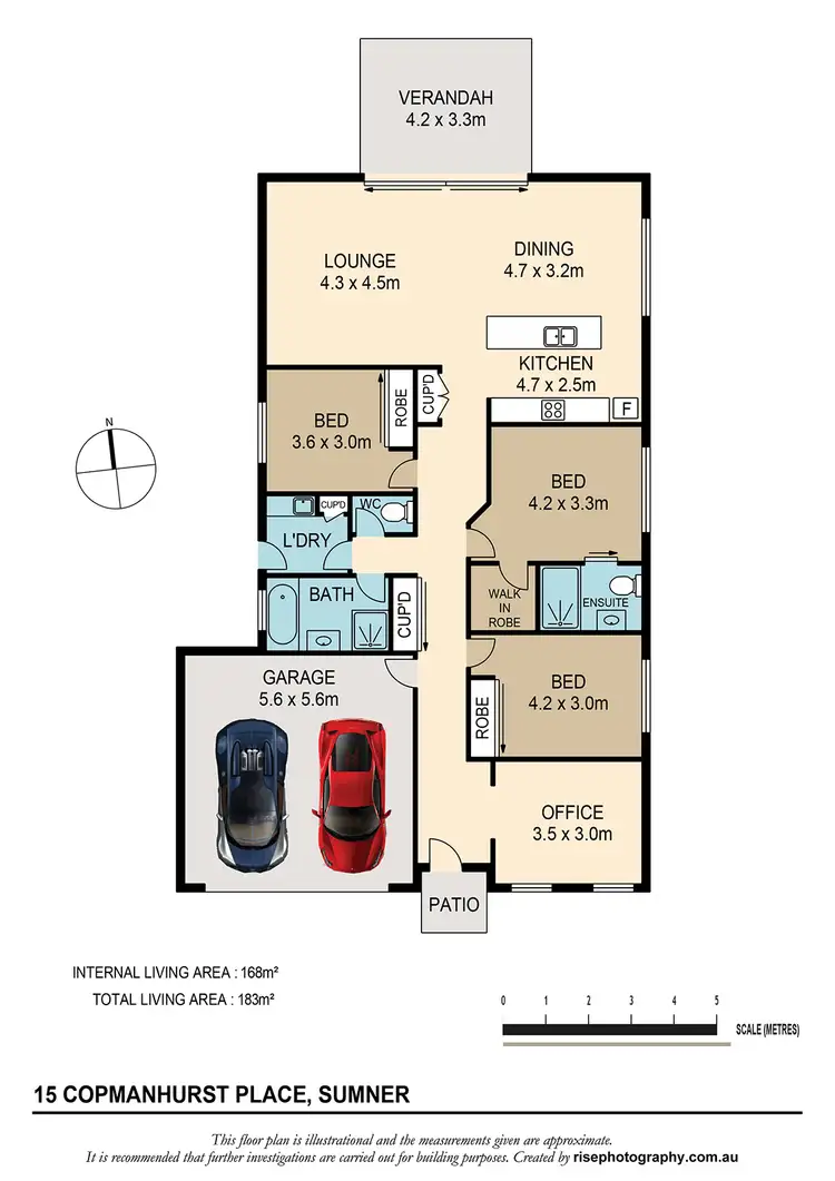 Floorplan of Homely house listing, 15 Copmanhurst Place, Sumner QLD 4074
