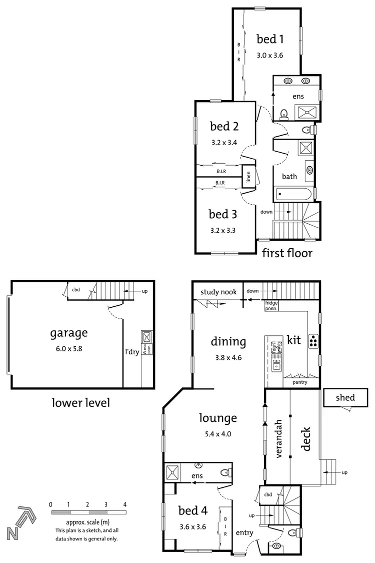 Floorplan of Homely townhouse listing, 1/53 Robinson Grove, Bulleen VIC 3105