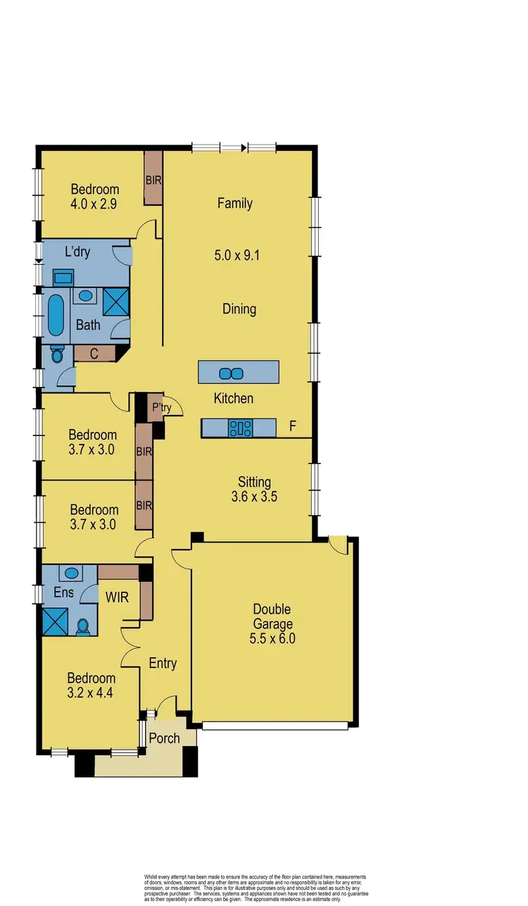 Floorplan of Homely house listing, 44 Waterwheel Grove, Mernda VIC 3754