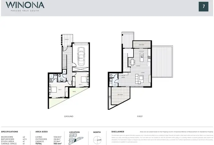 Floorplan of Homely townhouse listing, TH7/2 Winona Grove, Pascoe Vale South VIC 3044