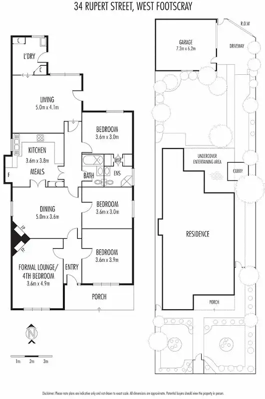 Floorplan of Homely house listing, 34 Rupert Street, West Footscray VIC 3012
