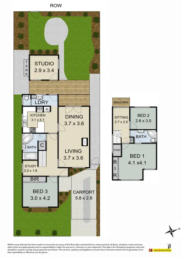 Floorplan of Homely house listing, 58 Empress Avenue, Kingsville VIC 3012