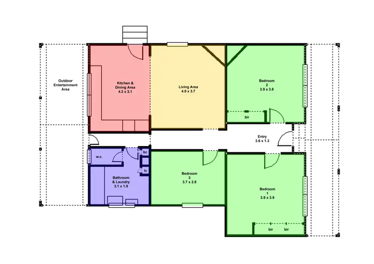 Floorplan of Homely house listing, 624 Nicholson Street, Ballarat Central VIC 3350