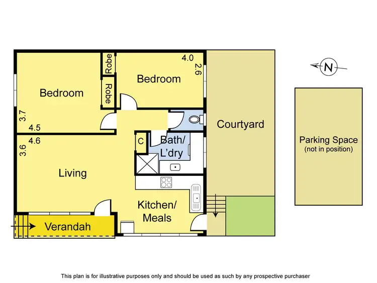 Floorplan of Homely unit listing, 4/34 Ladd Street, Watsonia VIC 3087