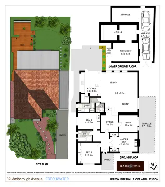 Floorplan of Homely house listing, 39 Marlborough Avenue, Freshwater NSW 2096