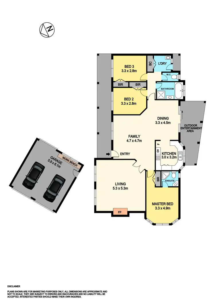 Floorplan of Homely house listing, 5 Bradby Avenue, Mount Clear VIC 3350