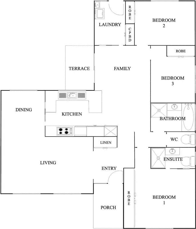 Floorplan of Homely house listing, 8 Craig Place, Florey ACT 2615
