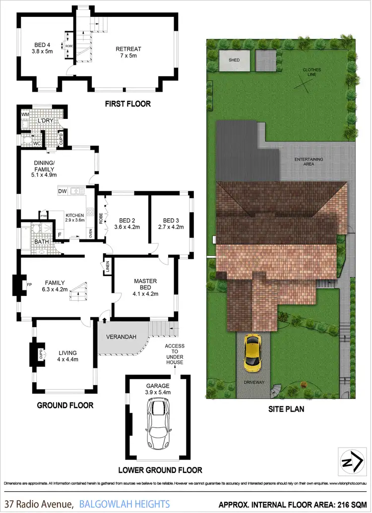 Floorplan of Homely house listing, 37 Radio Avenue, Balgowlah Heights NSW 2093