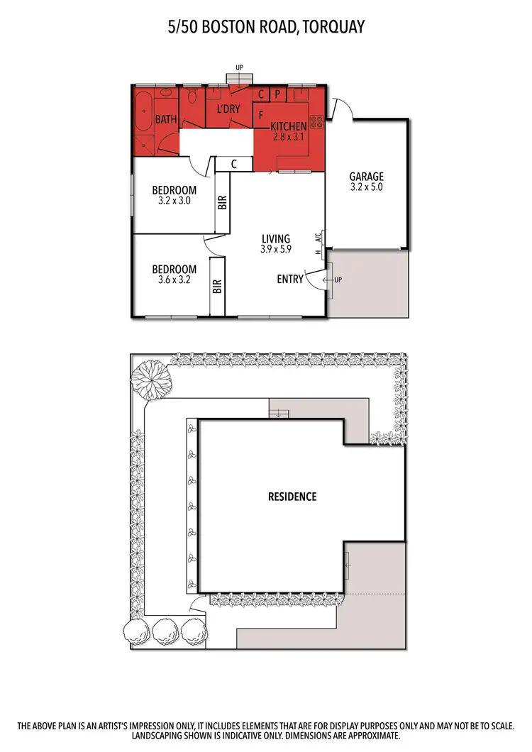 Floorplan of Homely unit listing, 5/50 Boston Road, Torquay VIC 3228