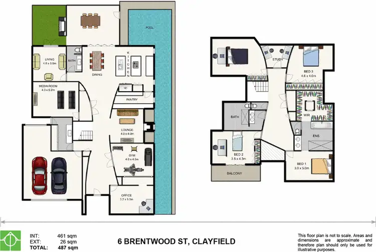 Floorplan of Homely house listing, 6 Brentwood Street, Clayfield QLD 4011