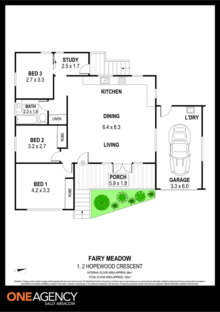 Floorplan of Homely house listing, 1/2 Hopewood Crescent, Fairy Meadow NSW 2519