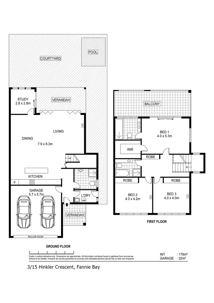 Floorplan of Homely townhouse listing, 3/15 Hinkler Crescent, Fannie Bay NT 820