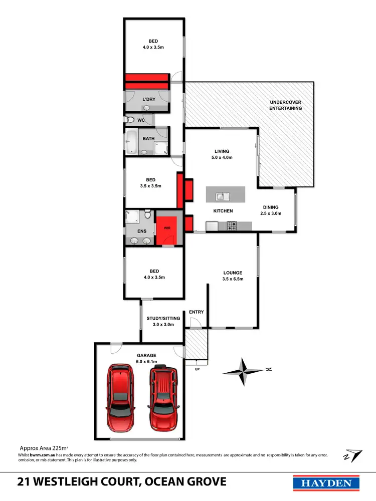 Floorplan of Homely house listing, 21 Westleigh Court, Ocean Grove VIC 3226