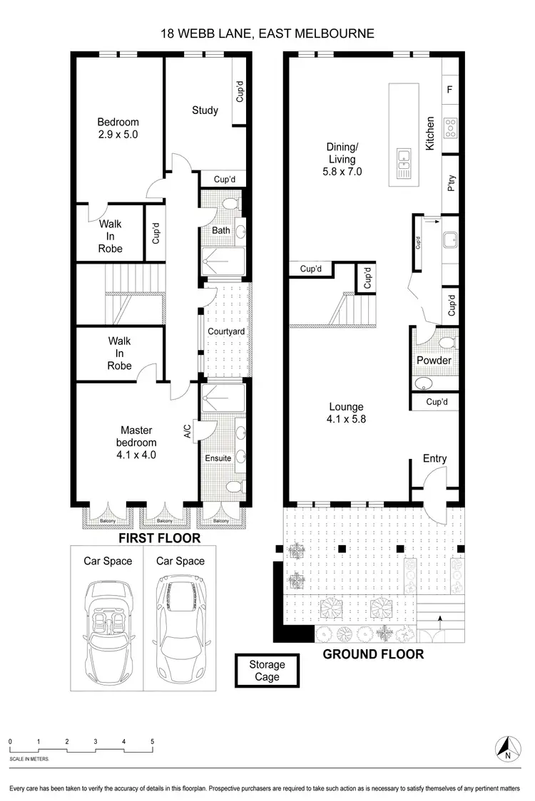 Floorplan of Homely house listing, 18 Webb Lane, East Melbourne VIC 3002