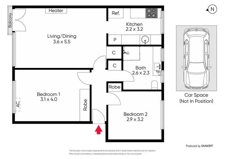 Floorplan of Homely unit listing, 20/61 Kooyong Road, Armadale VIC 3143