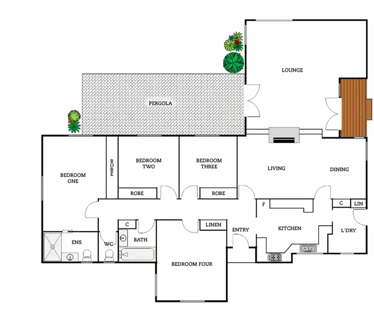 Floorplan of Homely house listing, 1 Meehan Gardens, Griffith ACT 2603