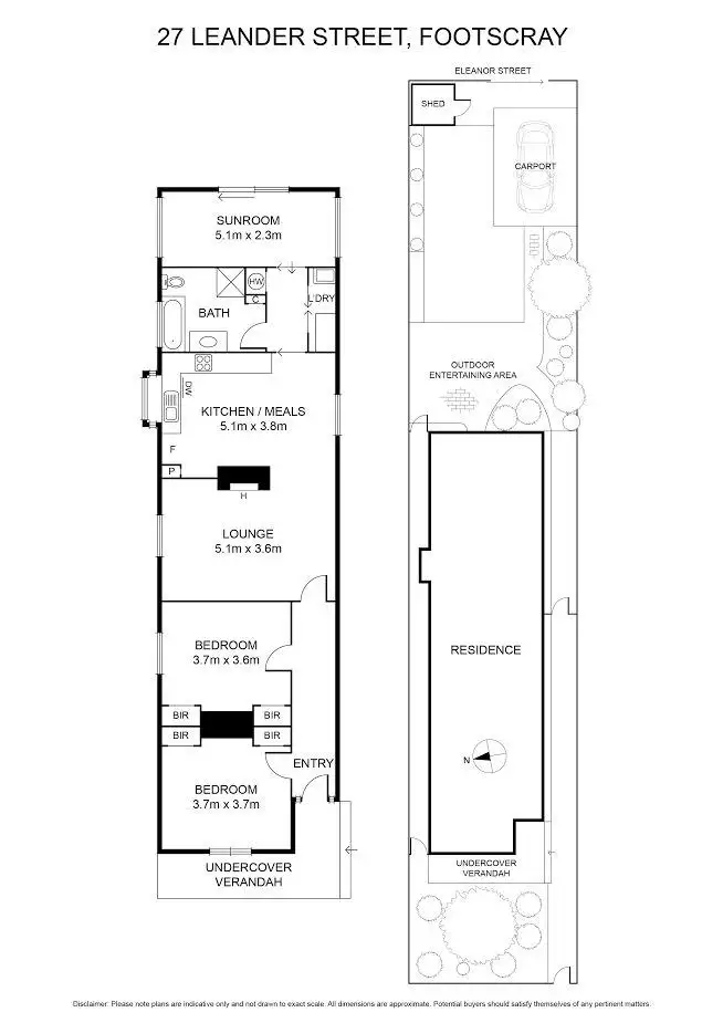 Floorplan of Homely house listing, 27 Leander Street, Footscray VIC 3011