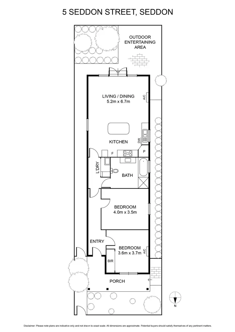 Floorplan of Homely house listing, 5 Seddon Street, Seddon VIC 3011
