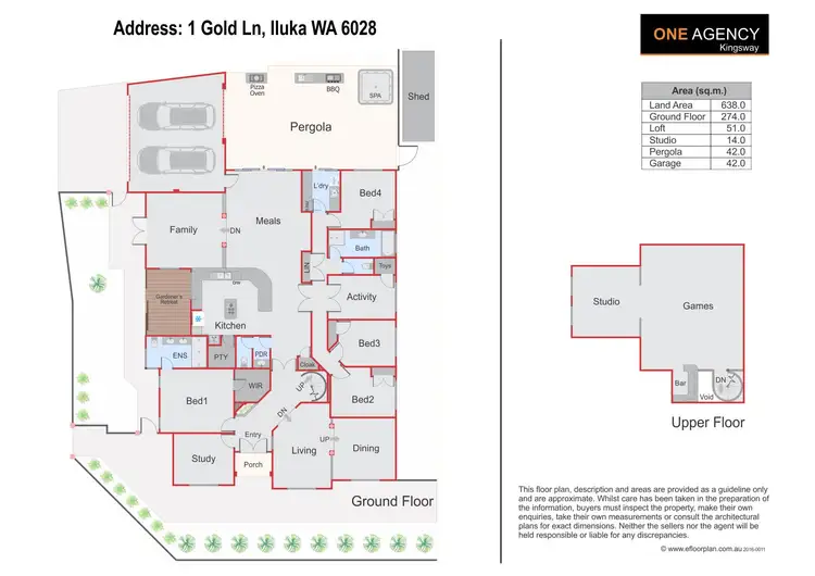 Floorplan of Homely house listing, 1 Gold Lane, Iluka WA 6028