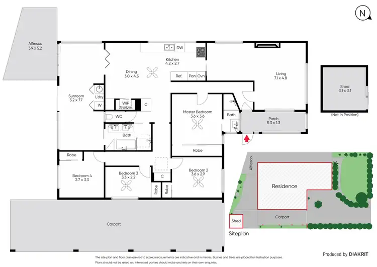 Floorplan of Homely house listing, 4 Greenbrook Drive, Epping VIC 3076
