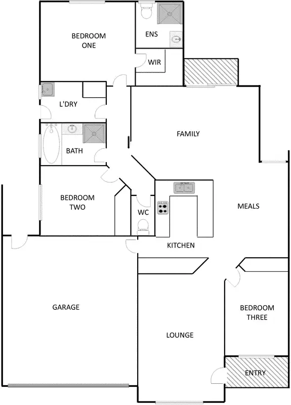 Floorplan of Homely townhouse listing, 7/30 Betty Maloney Crescent, Banks ACT 2906