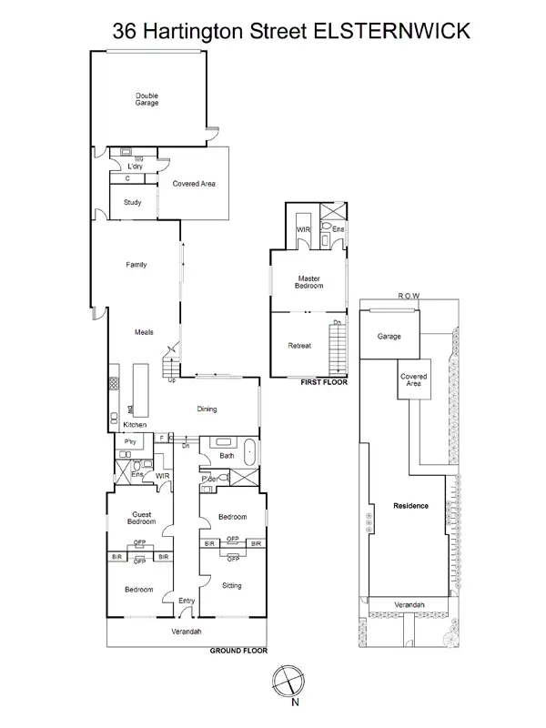 Floorplan of Homely house listing, 36 Hartington Street, Elsternwick VIC 3185