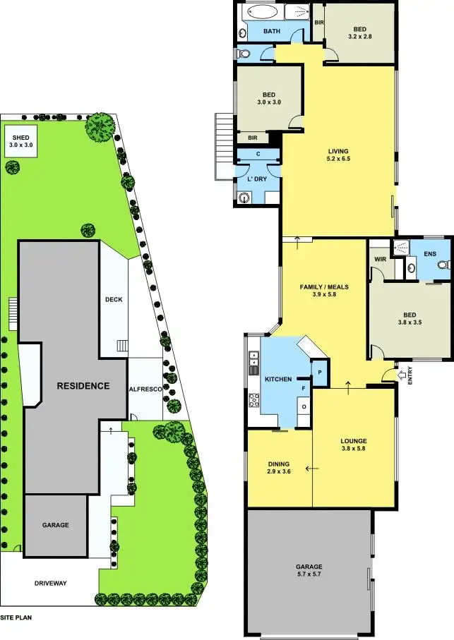 Floorplan of Homely house listing, 13 Leopold Crescent, Hampton Park VIC 3976