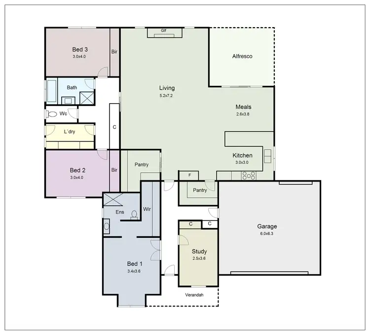 Floorplan of Homely house listing, 9A Lexton Street, Lake Wendouree VIC 3350