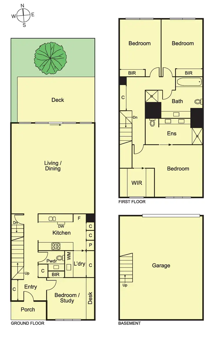Floorplan of Homely townhouse listing, 5/254 Booran Road, Ormond VIC 3204
