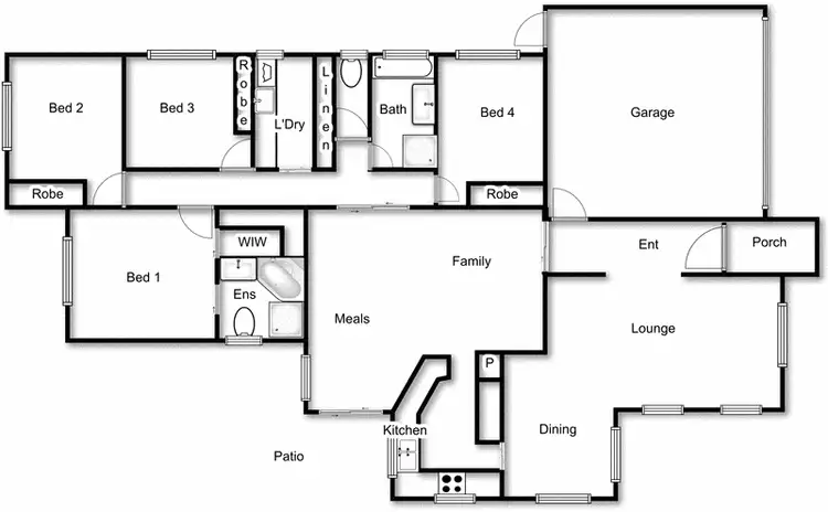 Floorplan of Homely house listing, 57 Oxenham Circuit, Gordon ACT 2906