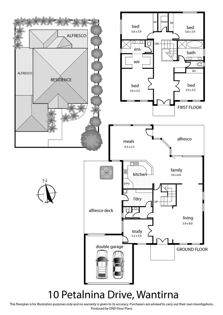 Floorplan of Homely house listing, 10 Petalnina Drive, Wantirna VIC 3152