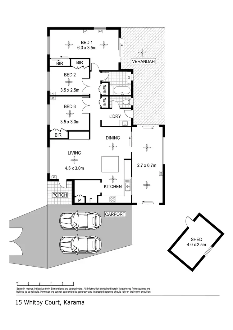 Floorplan of Homely house listing, 15 Whitby Court, Karama NT 812