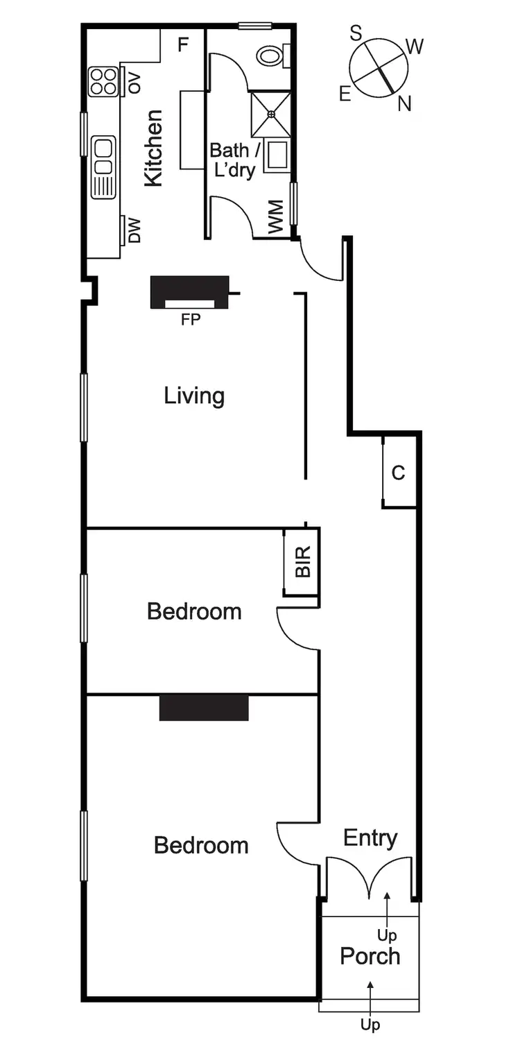 Floorplan of Homely apartment listing, 5/94 Hotham Street, St Kilda East VIC 3183