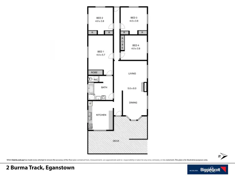 Floorplan of Homely house listing, 2 Burma Track, Eganstown VIC 3461